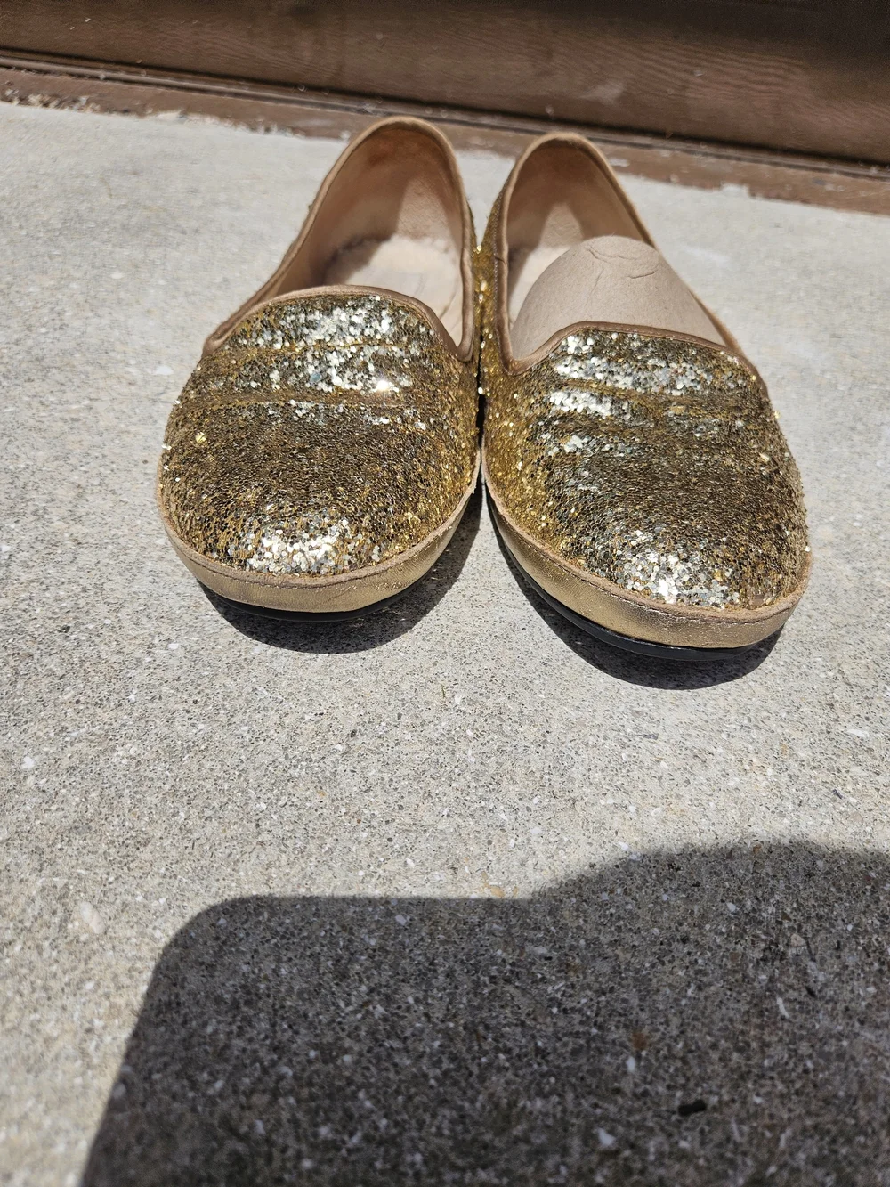 Ugg 1003225 Women's Gold Sparkly Flats Size 9 US 7.5 UK 40 EUR